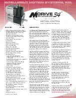 Intelligent Motion Systems MDI34 Specification Manual preview