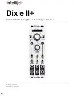 Intellijel Dixie II+ Manual preview