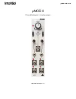 Предварительный просмотр 1 страницы Intellijel mMOD II Manual