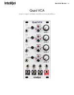 Preview for 1 page of Intellijel Quad VCA Manual