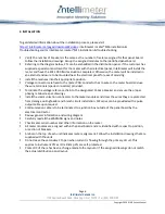 Preview for 6 page of Intellimeter i -meter MF3 Installation And User Manual