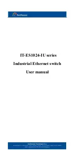 Preview for 1 page of Intellisystem IT-ES1024-IU Series User Manual