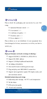 Preview for 3 page of Intellisystem IT-ES1024-IU Series User Manual