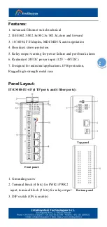 Preview for 2 page of Intellisystem IT-ES308-IU-4F Hardware Installation Manual