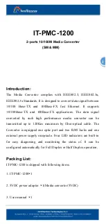 Preview for 1 page of Intellisystem IT-PMC-1200 Manual