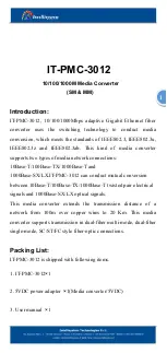 Preview for 1 page of Intellisystem IT-PMC-3012 User Manual