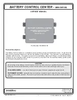 Preview for 1 page of Intellitec 00-00606-100 Service Manual