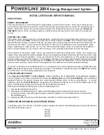 Preview for 2 page of Intellitec POWER LINE 2004 EMS Installation And Service Manual