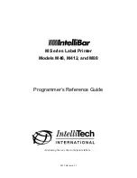 Предварительный просмотр 1 страницы IntelliTech Intellibar M412 Reference Manual