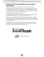 Preview for 2 page of Intellitouch OHP 9000-IP User Manual