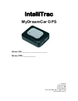 IntelliTrac MyDreamCar Quick Installation Manual preview