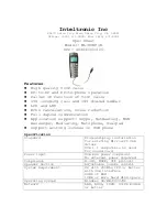 Preview for 1 page of Inteltronic WL-USBP1K Spec Sheet