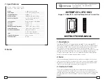 Предварительный просмотр 1 страницы Intempco RT610Di Instruction Manual