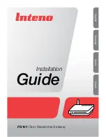 Предварительный просмотр 1 страницы Inteno FG101 Installation Manual