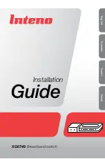 Preview for 1 page of Inteno XG6749 Installation Manual