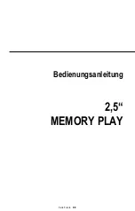 Preview for 2 page of Intenso 2,5" MEMORY BOARD Operating Instructions Manual