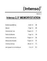 Предварительный просмотр 1 страницы Intenso 2,5" MEMORYSTATION User Manual