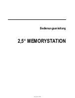 Предварительный просмотр 2 страницы Intenso 2,5" MEMORYSTATION User Manual