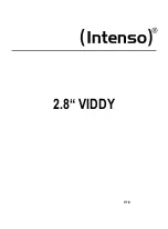 Intenso 2.8" VIDDY Quick Start Manual preview