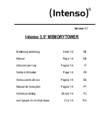 Intenso 3.5" MEMORYTOWER Manual Manual предпросмотр