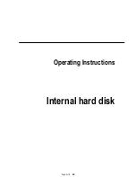 Preview for 7 page of Intenso Internal hard disk Operating Instructions Manual