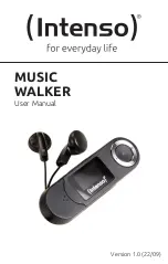 Intenso Music Walker User Manual preview