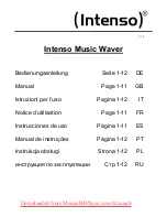 Intenso Music Waver Manual preview