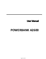 Intenso Powerbank A2600 User Manual предпросмотр