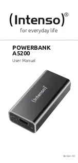 Intenso POWERBANK A5200 User Manual preview