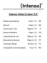 Intenso Video Cruiser Manual preview