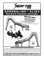 Preview for 1 page of Inter-fab Adrenaline Slide Installation Instructions Manual