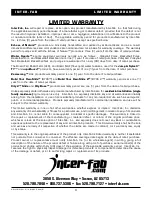 Preview for 11 page of Inter-fab SETBACK Assembly/Installation Instructions