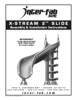 Inter-fab X-STREAM 2 SLIDE Assembly/Installation Instructions предпросмотр