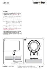 Preview for 3 page of Inter-lux ZTA.100.Surface Installation And Maintenance Instructions