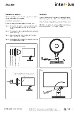 Preview for 4 page of Inter-lux ZTA.100.Surface Installation And Maintenance Instructions