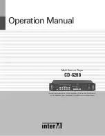 Inter-m CD-6208 Operation Manual preview