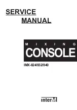 Inter-m IMX-824 Service Manual предпросмотр