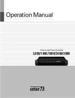 Предварительный просмотр 1 страницы Inter-m L-1400 Operation Manual