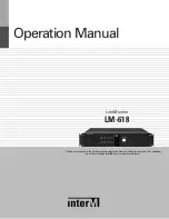 Inter-m LM-618 Operation Manual preview