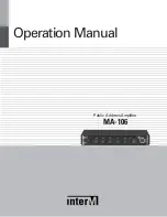 Preview for 1 page of Inter-m MA-106 Operation Manual