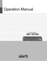Inter-m MA-110 Operation Manuals preview