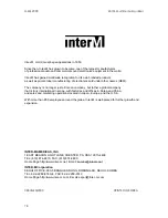 Preview for 78 page of Inter-m MEQ-2000 Operating Manual