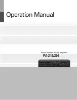 Inter-m PA-206 Operation Manual preview