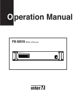 Предварительный просмотр 1 страницы Inter-m PB-9207 Operation Manual