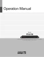 Preview for 2 page of Inter-m PX-6116 Operation Manual