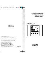 Inter-m RM-88 Operation Manual preview