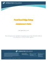 Предварительный просмотр 1 страницы Interactive Intelligence PureCloud Edge Administrator'S Manual