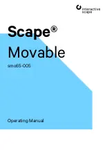 interactive scape Scape Movable 65 pcsi-005 Operating Manual preview