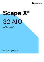 interactive scape Scape X 32 AIO Operating Manual preview