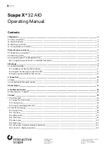 Preview for 2 page of interactive scape Scape X 32 AIO Operating Manual